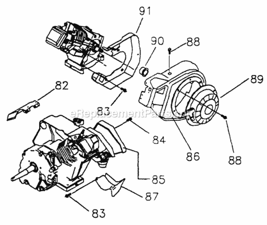 Recoil_Starter Diagram and Parts List for 1135-0  Briggs and Stratton Generator
